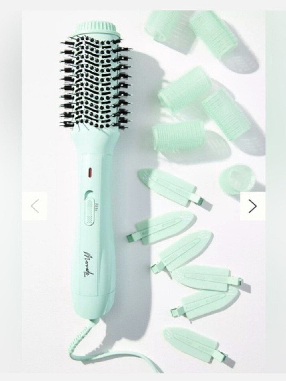 Mermade Mint Green Hot Air Volumizing Brush with Clips- Limited Edition